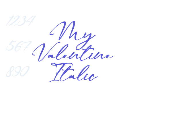 My Valentine Italic