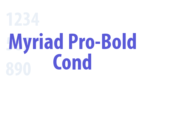 Myriad Pro-Bold Cond