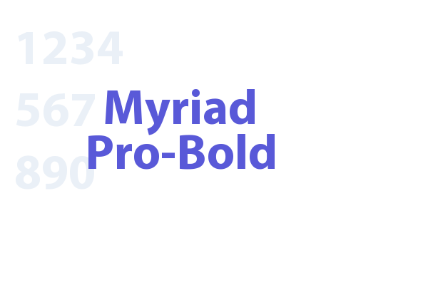 Myriad Pro-Bold