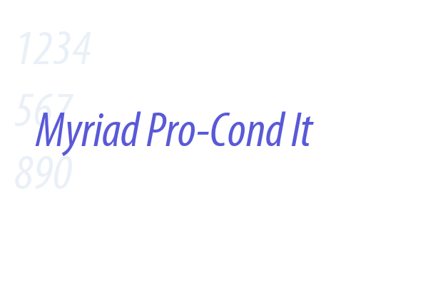 Myriad Pro-Cond It