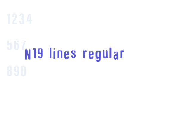 N19 Lines Regular