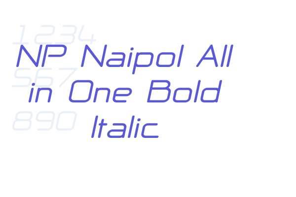 NP Naipol All in One Bold Italic