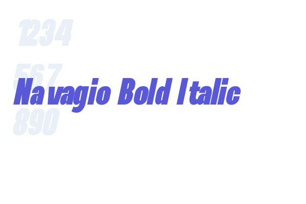 Navagio Bold Italic