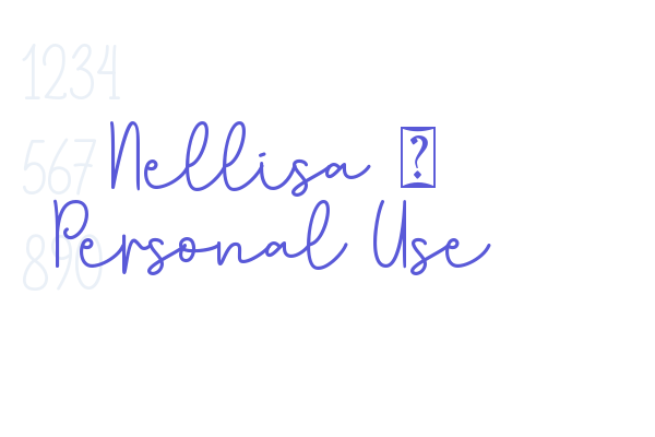 Nellisa – Personal Use