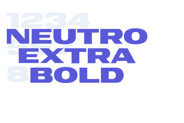 Neutro Extra Bold