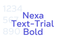 Nexa Text Trial Bold Font Free Download Now
