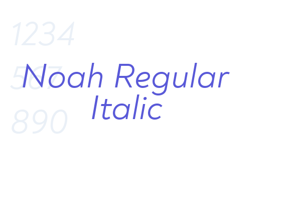 Noah Regular Italic