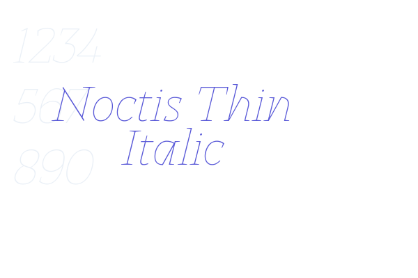 Noctis Thin Italic