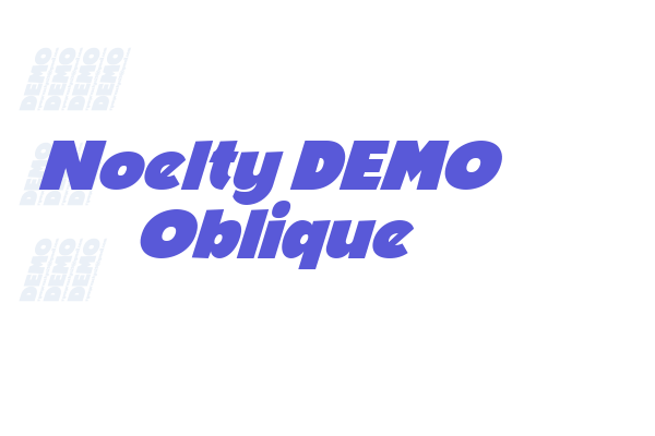 Noelty DEMO Oblique