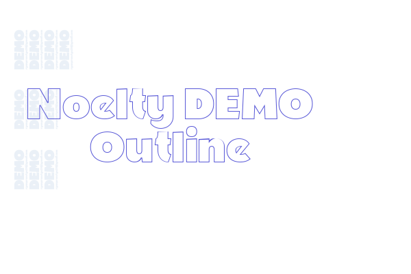 Noelty DEMO Outline Fonts