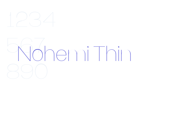 Nohemi Thin - Font Free [ Download Now ]