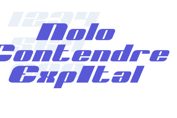 Nolo Contendre ExpItal