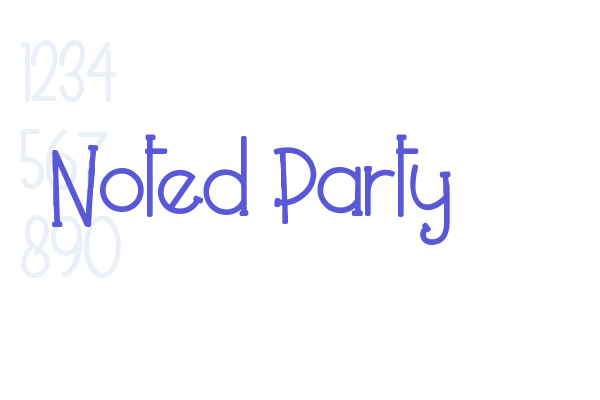 Noted Party font download