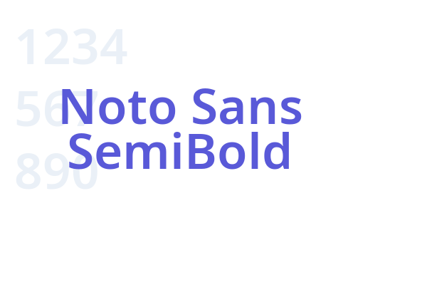 Noto Sans SemiBold