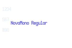 NovaMono Regular Font Free [Download Now]
