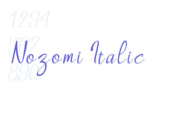 Nozomi Italic