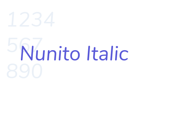 Nunito Italic