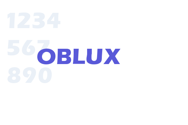 OBLUX Fonts