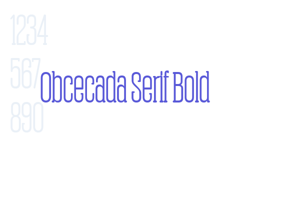 Obcecada Serif Bold