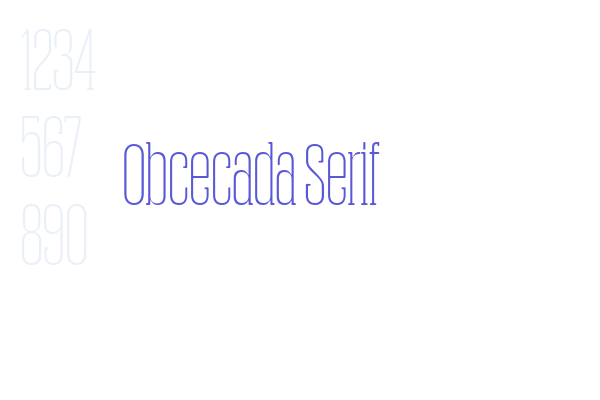 Obcecada Serif