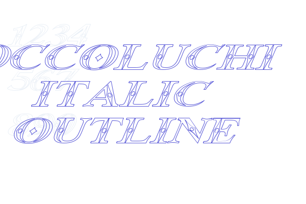 Occoluchi Italic Outline