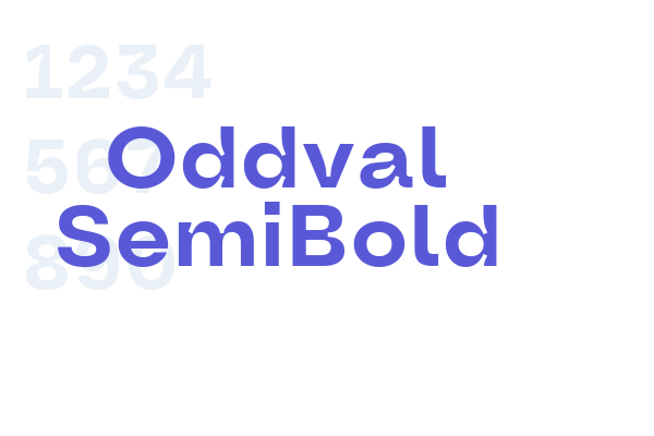 Oddval SemiBold