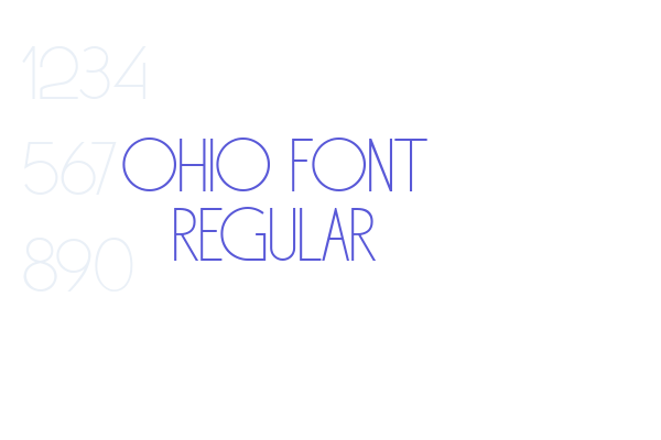 Ohio Font Regular