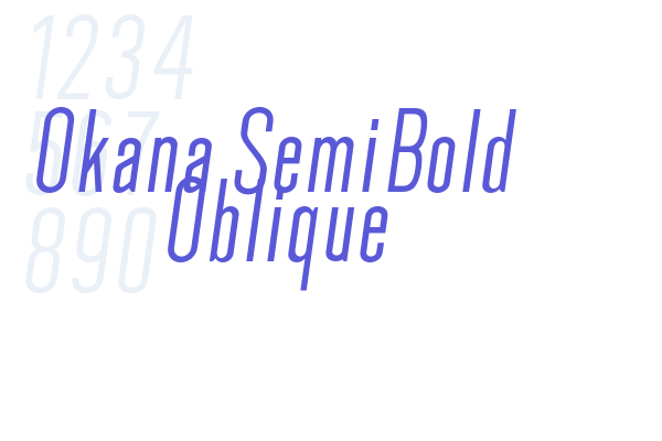 Okana SemiBold Oblique