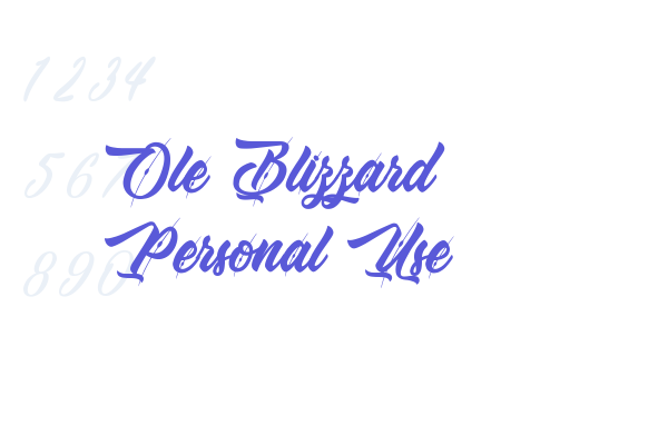 Ole Blizzard – Personal Use