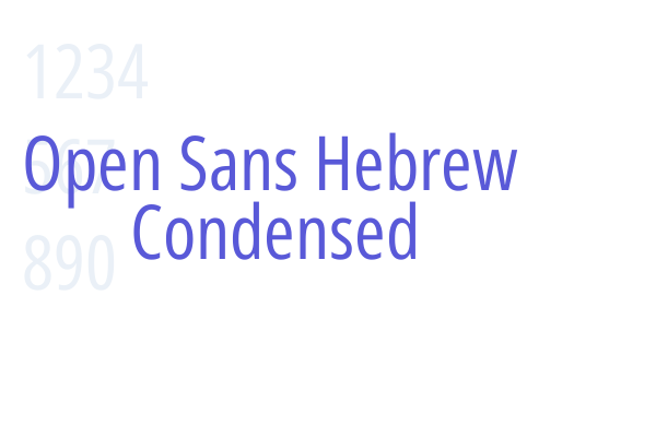 Open Sans Hebrew Condensed