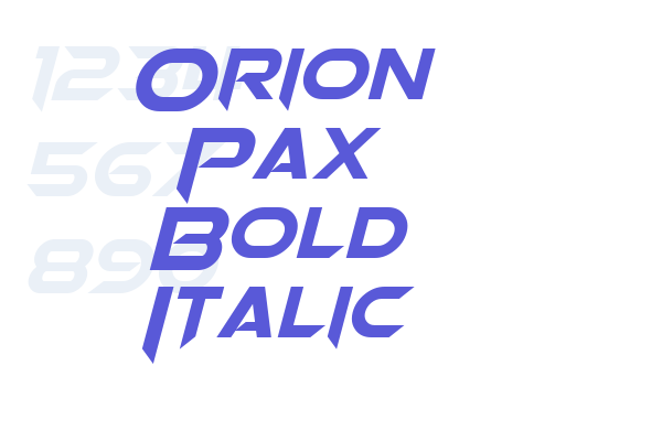 Orion Pax Bold Italic