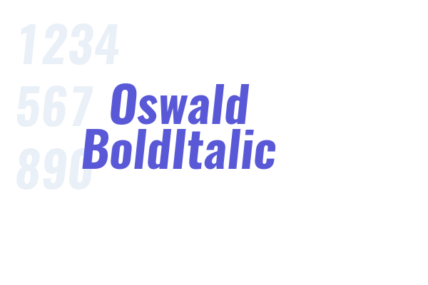 Oswald BoldItalic