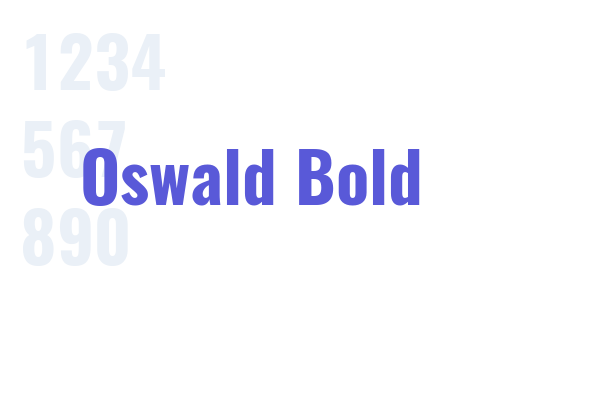 Oswald bold font