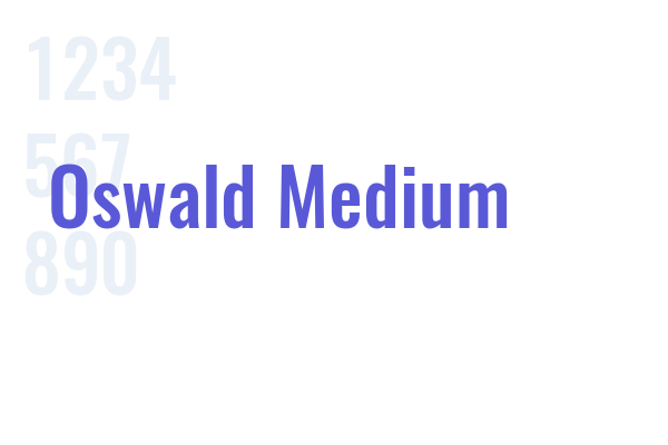 Oswald Medium font