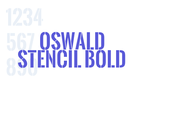 Oswald Stencil Bold