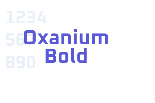 Oxanium Bold