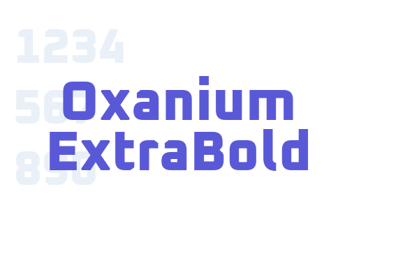 Oxanium ExtraBold