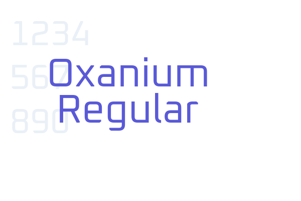 Oxanium Regular