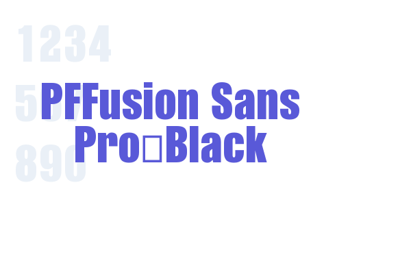 PFFusion Sans Pro-Black