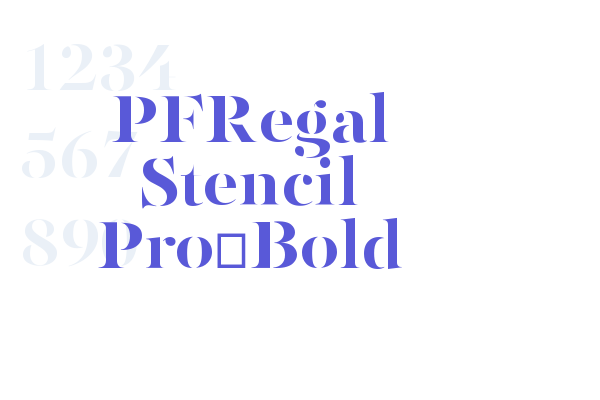 PFRegal Stencil Pro-Bold