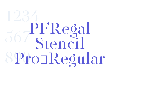 PFRegal Stencil Pro-Regular