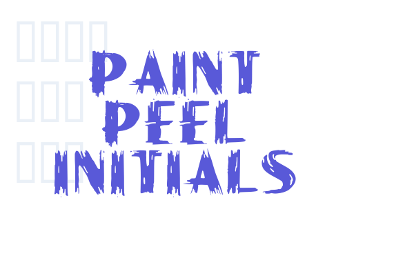 Paint Peel Initials