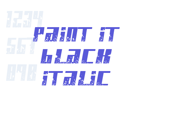 Paint it black Italic