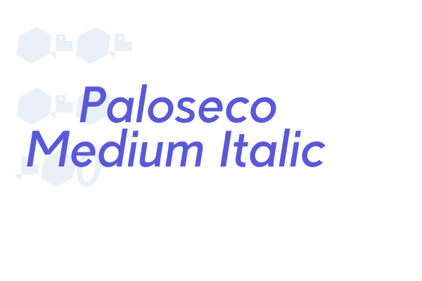 Paloseco Medium Italic