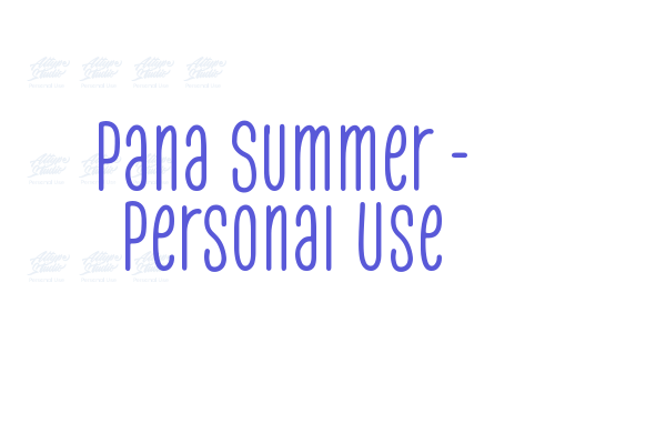 Pana Summer – Personal Use