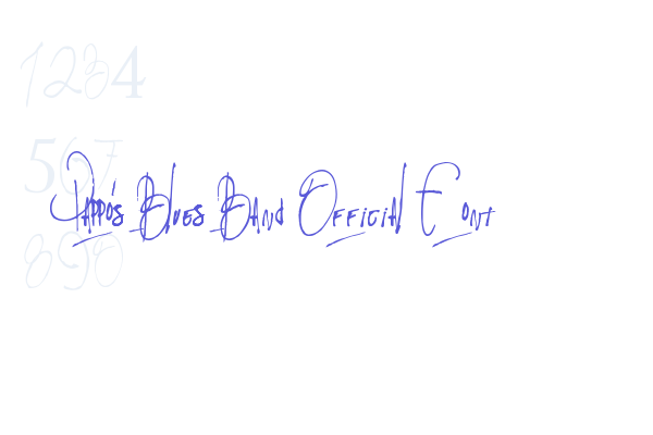 Pappo’s Blues Band Official Font