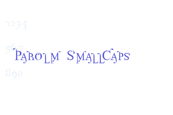 Parolm SmallCaps