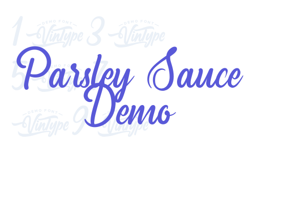 Parsley Sauce Demo