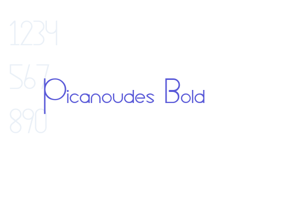 Picanoudes Bold