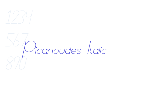 Picanoudes Italic